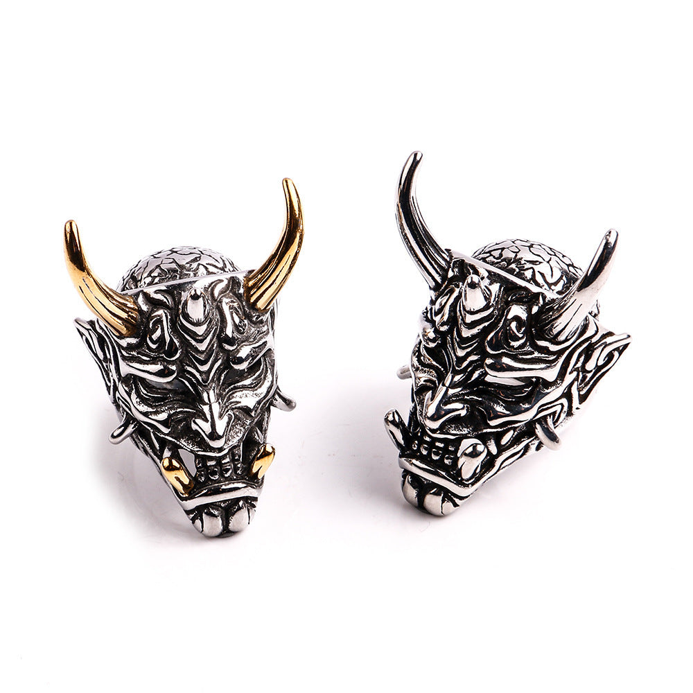 Wholesale Ghost Mask Open Alloy Ring